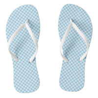 Baby Blue und White Small Diagonal Gingham Karos