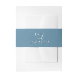 Baby Blue Wedding Einladung Bly Bands Einladungsbanderole