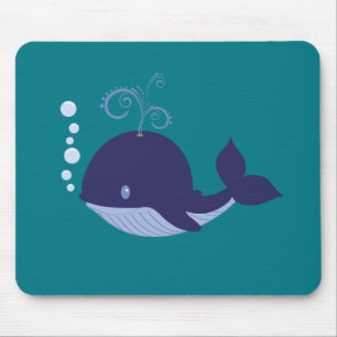 Baby Blue Whale Mousepad