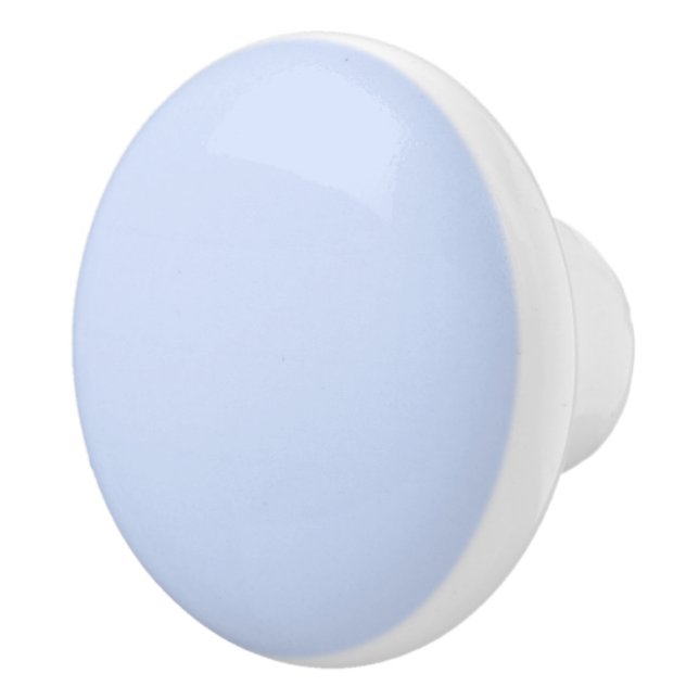 Baby Blue & White Round Keramik Knochen / Pull Keramikknauf (Rechts)