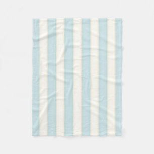Baby Blue & White Viktorianisch Stripes Hütte Sty Fleecedecke