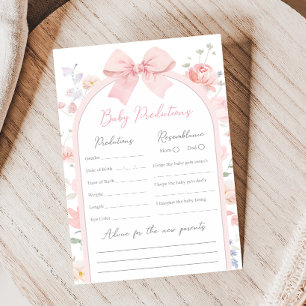 Baby-Blumen-Baby-Shower-Vorhersagen-Spiel
