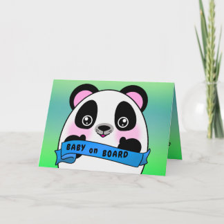 Baby Board gratulieren Birth Wish Happy Panda Karte