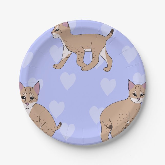 Baby Bobcats Pappteller (Vorderseite)