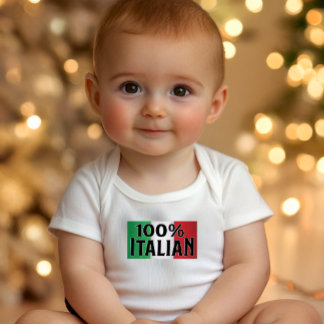 Baby-Body 100% Italien - Stolz auf das Erbe Baby Strampler