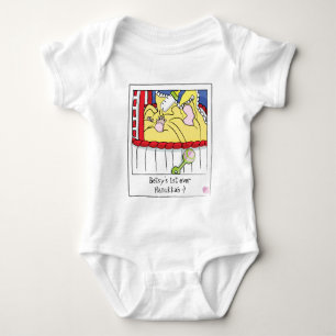 Baby Body Anzug/Baby mit Rind/Rosa Baby Strampler