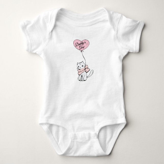 Baby Body Anzug: Daddy's Girl Baby Strampler (Vorderseite)