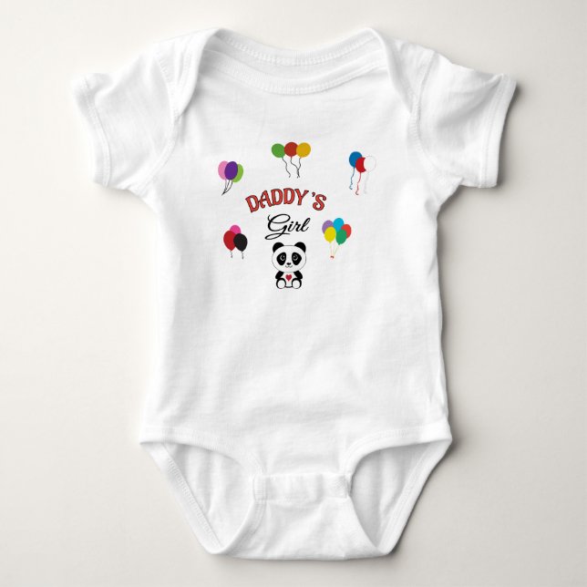 Baby Body Anzug: Daddy's Girl Baby Strampler (Vorderseite)
