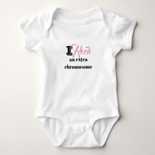 Baby Body Anzug "I rock an extra chromosome" Baby Strampler