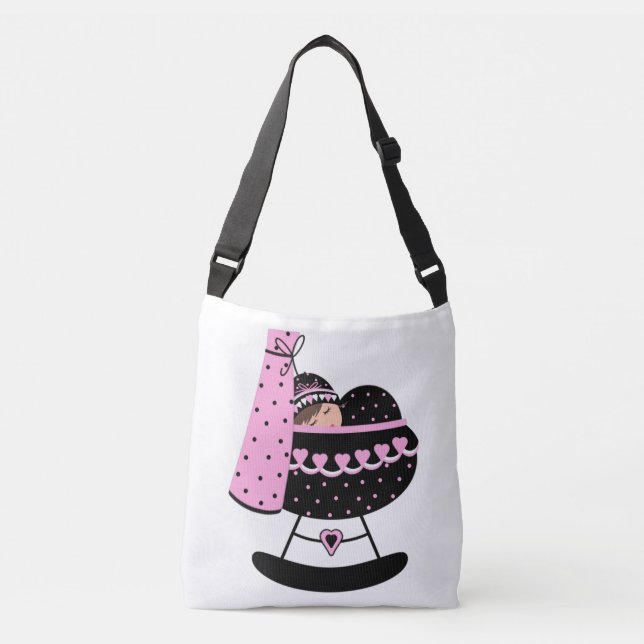 Baby - Body-Cross-Bag, Mittel Tragetaschen Mit Langen Trägern (Vorderseite)