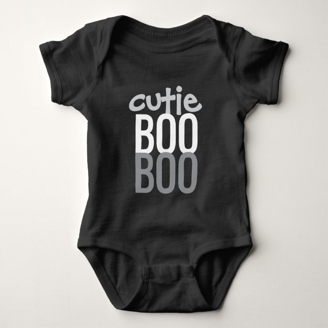 Baby-Body : HALLOWEEN Cutie Boo #5 Baby Strampler (Vorderseite)