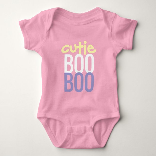 Baby-Body : HALLOWEEN Cutie Boo #7 Baby Strampler (Vorderseite)