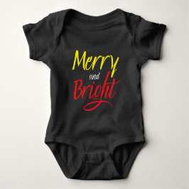 Baby-Body : Merry and Bright (schwarz) Baby Strampler