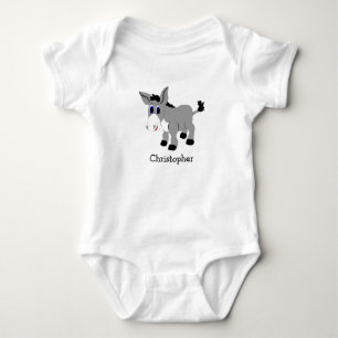 Baby-Body mit Esel-Design Baby Strampler