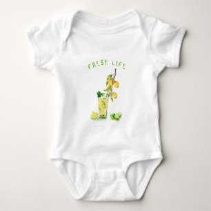 Baby-Body mit Limonade Deinen Text Baby Strampler