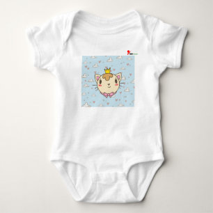 Baby-Body mit süßem Katzendesign  Baby Strampler