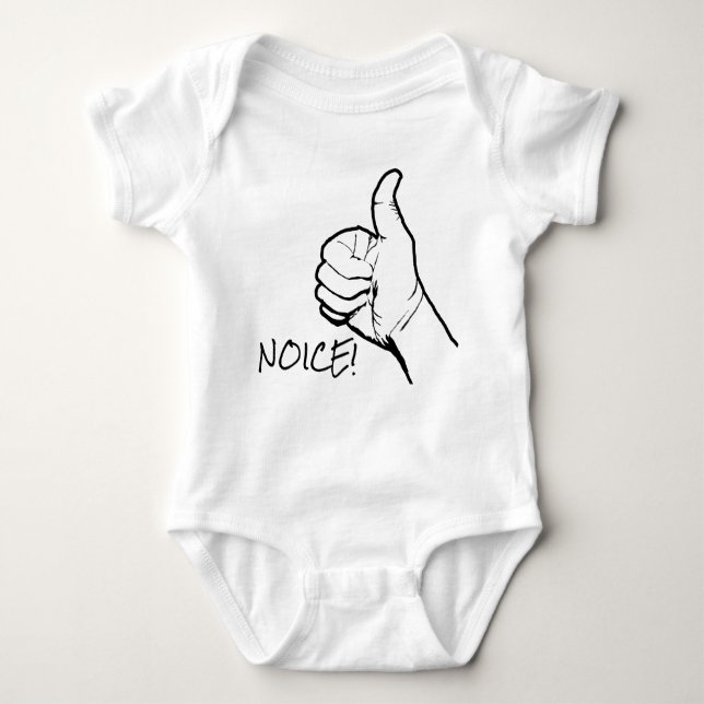 Baby body NICE THUMB UP Baby Strampler (Vorderseite)