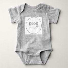 Baby-Body "PCOG" mit Schriftzug & Herz Baby Strampler