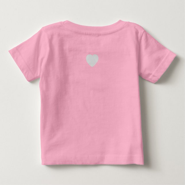 Baby-Body "pcog" rund mit Bibelvers & Herz Baby T-shirt (Rückseite)