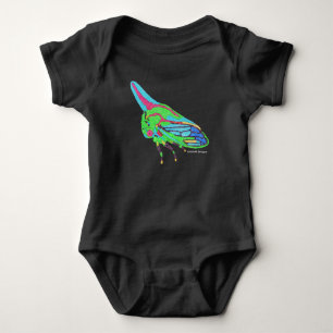 Baby-Body (schwarz) - Oak Treehopper Baby Strampler