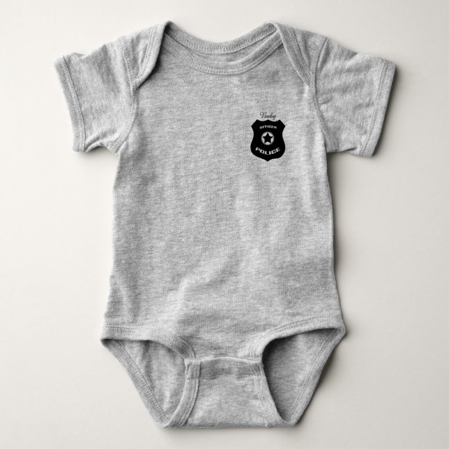 Baby Bodysuit Baby Police Baby Bodysuit Baby Strampler (Vorderseite)