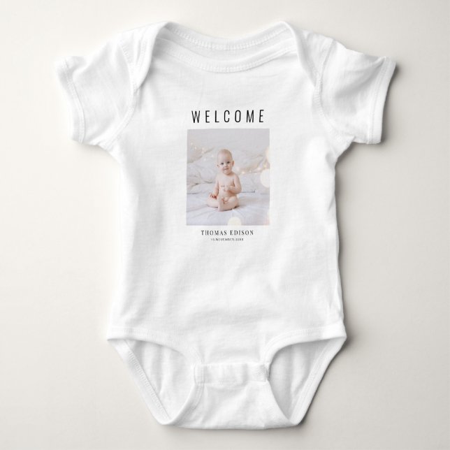 Baby Bodysuit - Begrüßungsbaby Baby Strampler (Vorderseite)