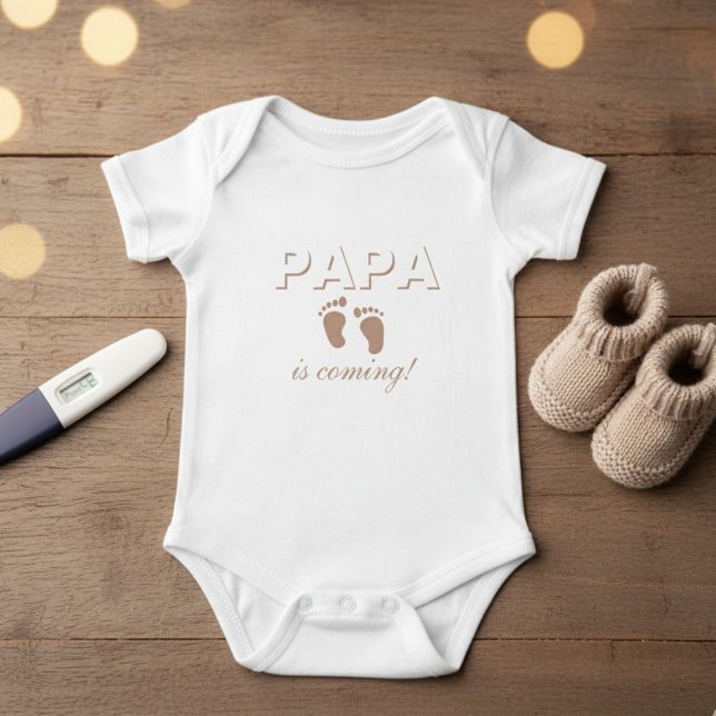 Baby Bodysuit - Birth Announcement PAPA is coming Baby Strampler (Von Creator hochgeladen)