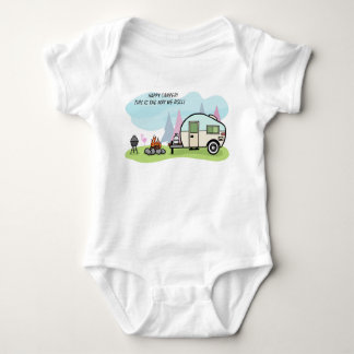 BABY BODYSUIT CAMPING CAMPER FAMILY MATCHING STRAMPLER