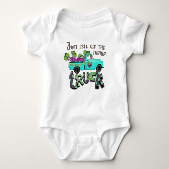 Baby Bodysuit - Fell einfach ab! Baby Strampler (Vorderseite)