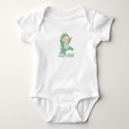 Baby Bodysuit Green Simple Niedlich Baby Dino Baby Strampler