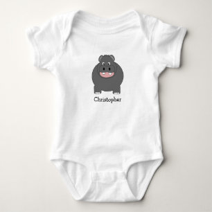 Baby Bodysuit Hippopotamus Design Strampler