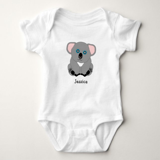 Baby Bodysuit Koala Bärendesign Baby Strampler (Vorderseite)