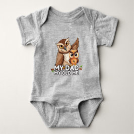 Baby Bodysuit : Mein Vater Mein altes Ich (grau) Strampler