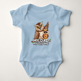 Baby Bodysuit : Mein Vater My Old Me (blau) Baby Strampler