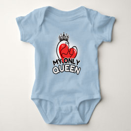 Baby Bodysuit : Meine einzige Königin (blau) Strampler