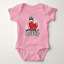 Baby Bodysuit : Meine einzige Königin (pink) Strampler