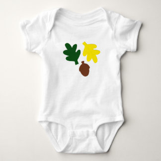 Baby-Bodysuit mit Eichen-Blätter und Eichel Baby Strampler
