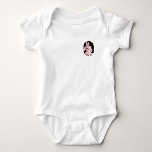 🐰 Baby Bodysuit mit kleinem rosa Bunny Strampler