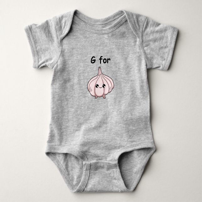 Baby Bodysuit mit Knoblauchdruck Baby Strampler (Vorderseite)