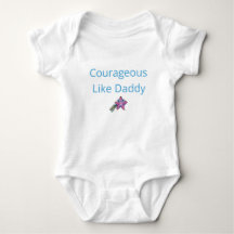 Baby Bodysuit - mutig wie Daddy