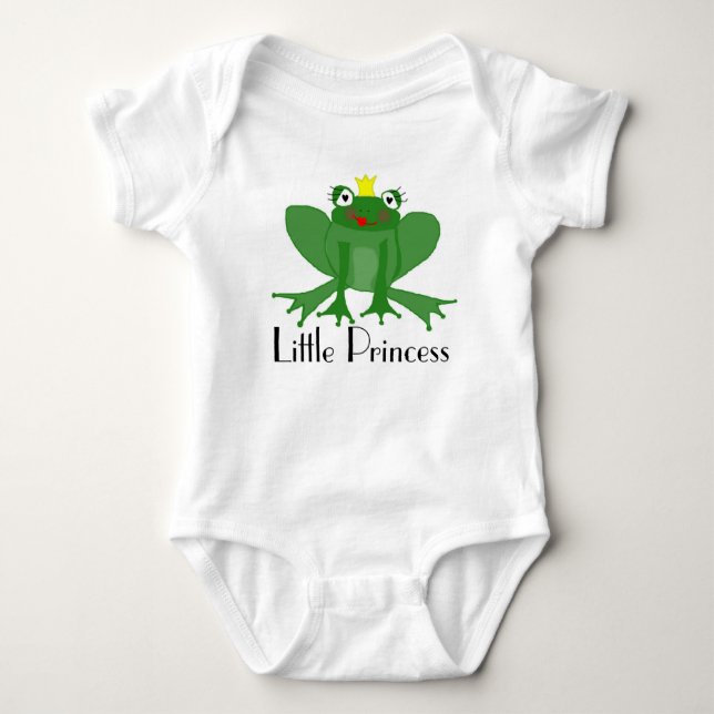 Baby Bodysuit Niedlich Princess Frog Strampler (Vorderseite)