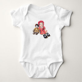 Baby Bodysuit Onsie mit Rag Dolls Baby Strampler