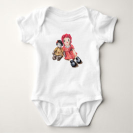 Baby Bodysuit Onsie mit Rag Dolls Strampler
