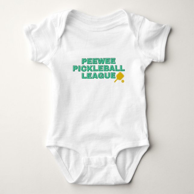Baby Bodysuit Pickleball - Peewee League anpassen Baby Strampler (Vorderseite)