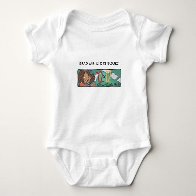 Baby Bodysuit Reader Girl Strampler (Vorderseite)