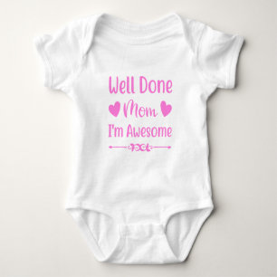 Baby Bodysuit-Shirt, Super Mama-Shirt, Baby-Shirt Strampler