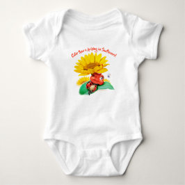 Baby Bodysuit Sleepy Ladybug Sonnenblumen Baby Strampler
