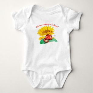 Baby Bodysuit Sleepy Ladybug Sonnenblumen Baby Strampler