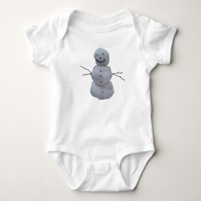 Baby Bodysuit - Snowman Baby Strampler (Vorderseite)