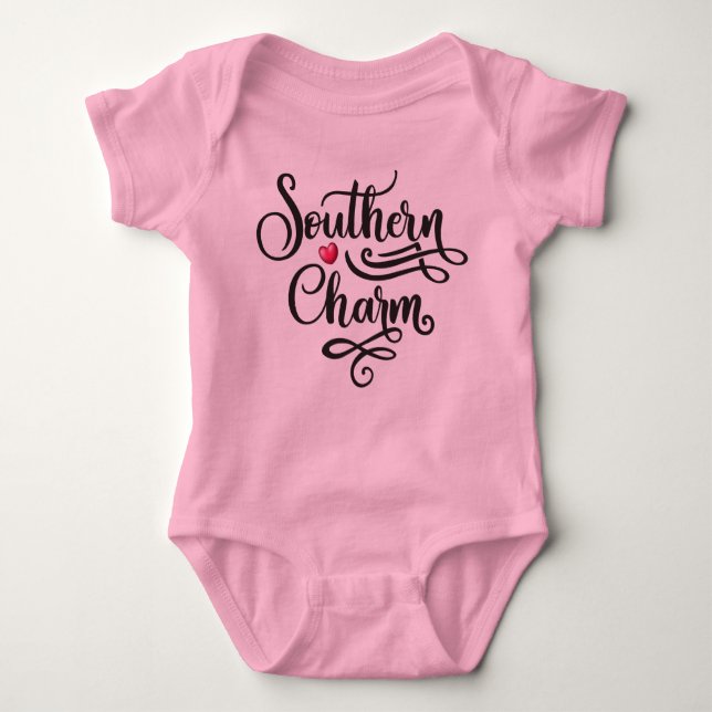 Baby Bodysuit Southern Charm Baby Strampler (Vorderseite)